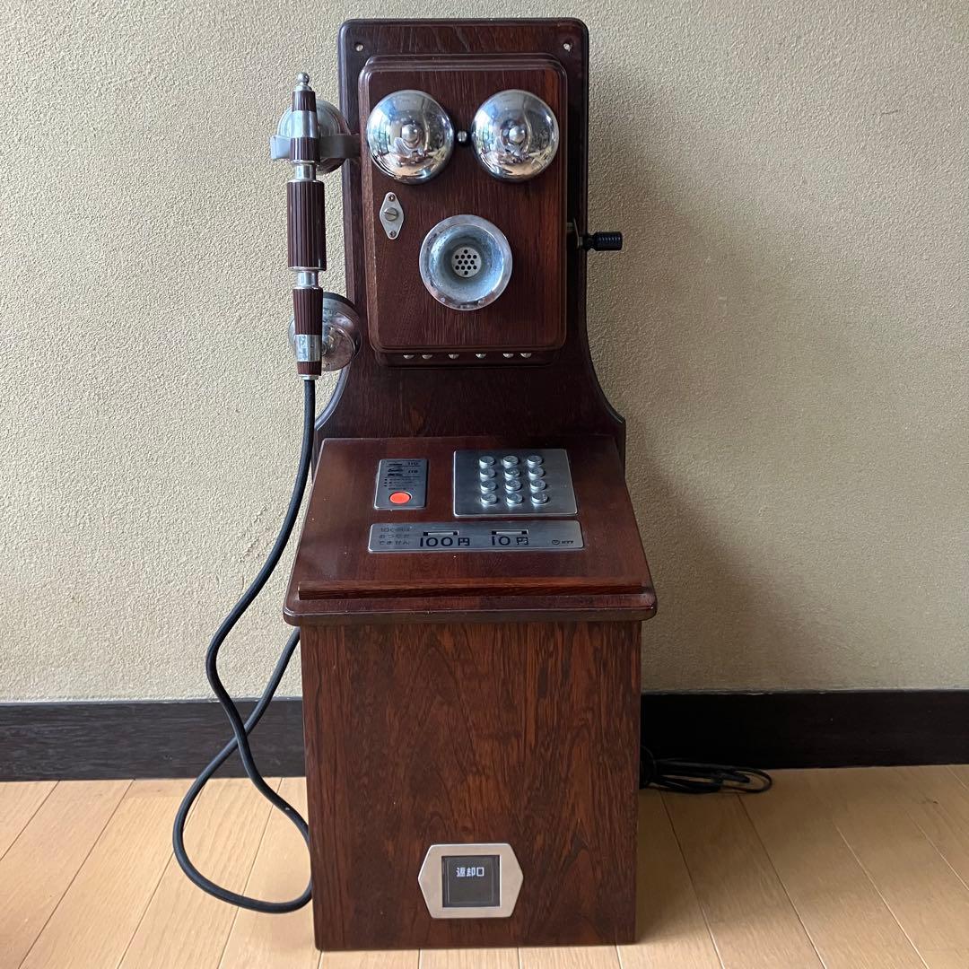 クラシックピンクTEL 昭和レトロ　アンティーク　小道具　ヴィンテージ　電話機