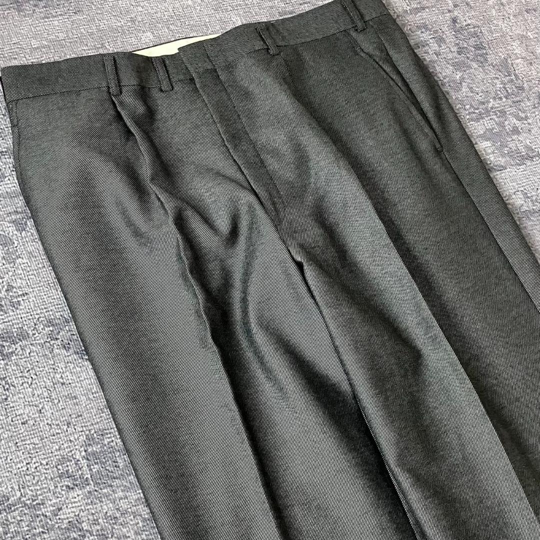 【超希少XL】バーバリーロンドン スーツ セットアップ ダブル 銀ボタン グレー