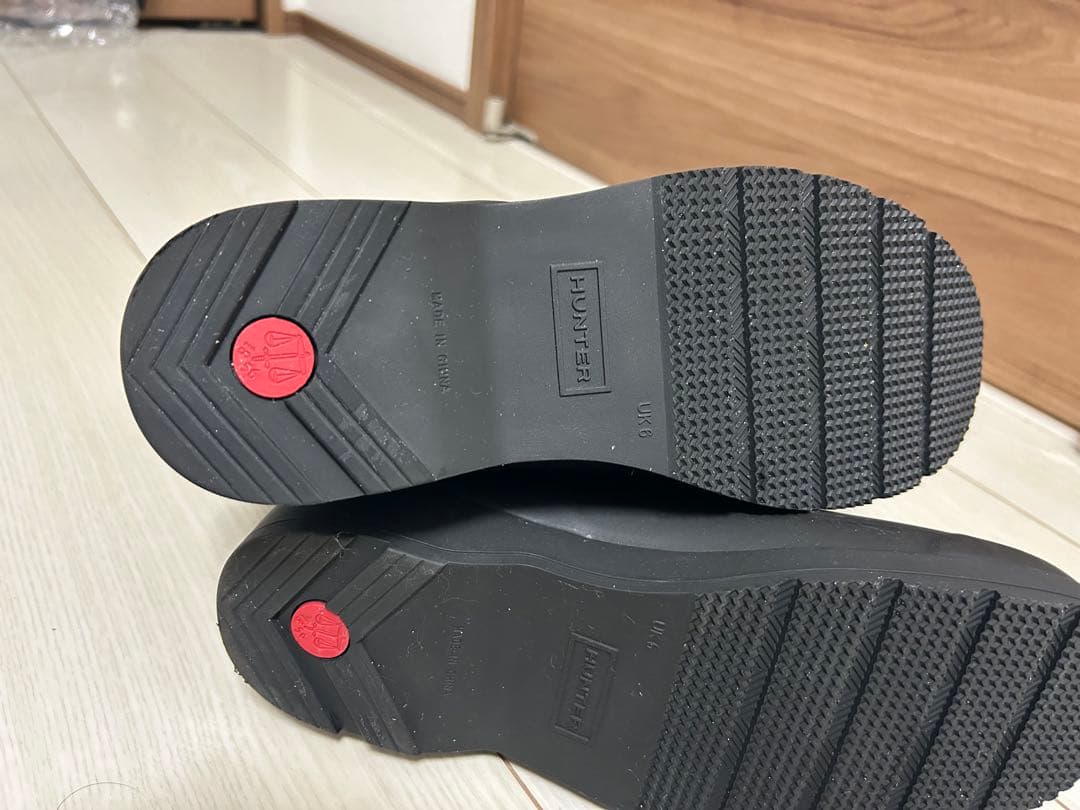 ✨美品✨HUNTER 防水 レイン ショートブーツ スノーブーツ ブラック