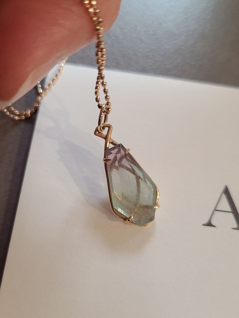 agete　チャーム　フローライト