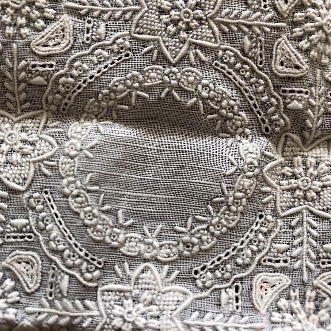 未使用　スワトウ　ハンカチ　龍　鳳凰　汕頭　刺繍　SWATOW