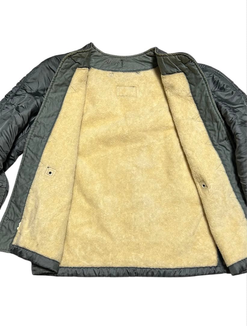 50s 黒タグ USAF 米軍実物 ウール ライナー ジャケット ミリタリー
