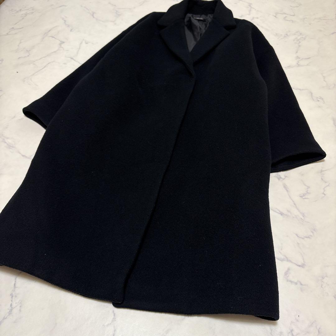 【美品】24AW YOKOCHAN ヨーコチャン バックパール コート ブラック