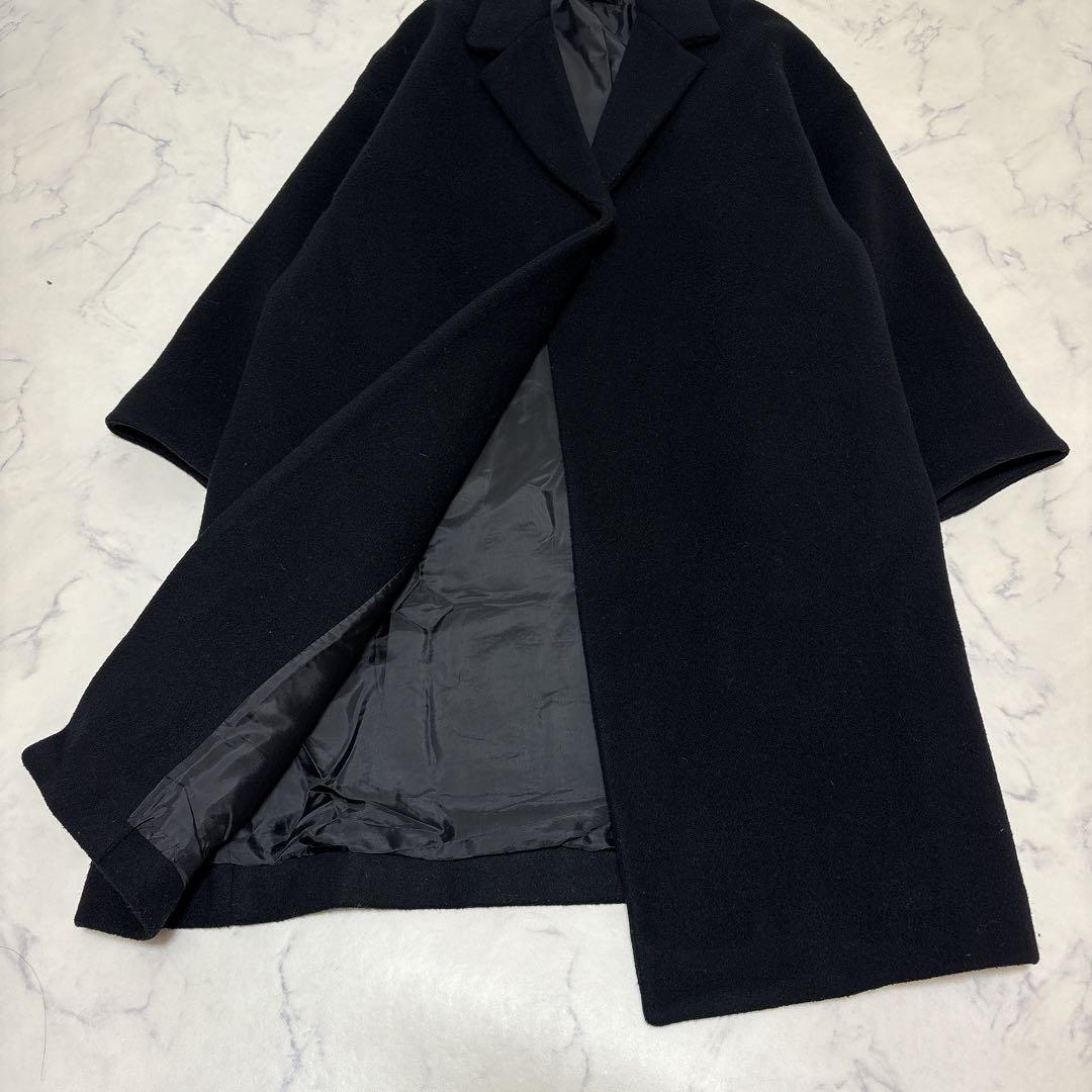 【美品】24AW YOKOCHAN ヨーコチャン バックパール コート ブラック