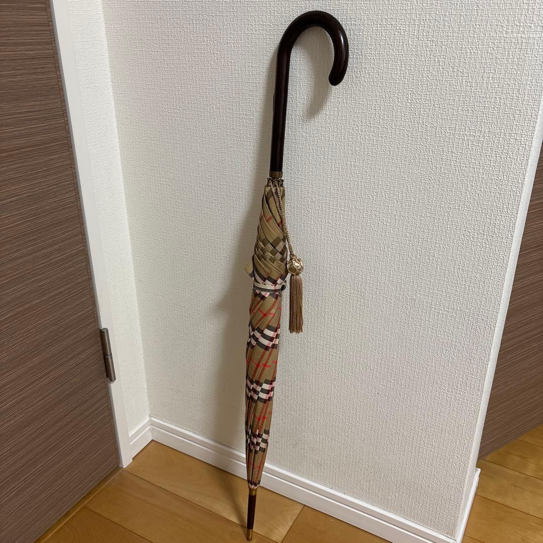 Burberrs 英国製 ロゴジャガード シャドーホースノバチェック　傘