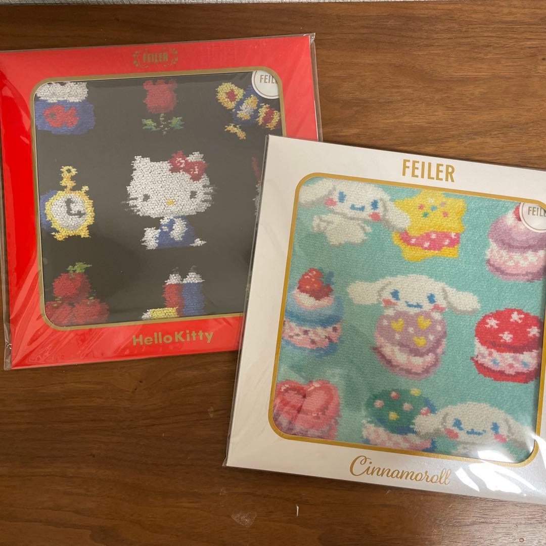 a*u様 【2点新品】フェイラー サンリオ ハローキティ レトロ シナモロール