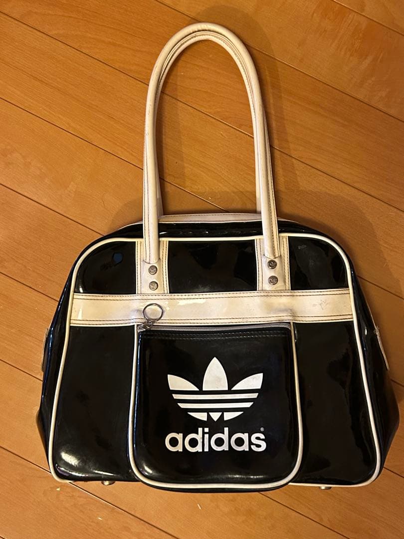 希少 OLD アディダス エナメル ボストンバッグ