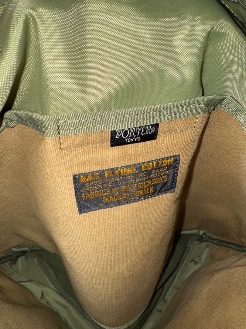 T*i様 PORTER Buzz Rickson's ハンドバッグ カーキ
