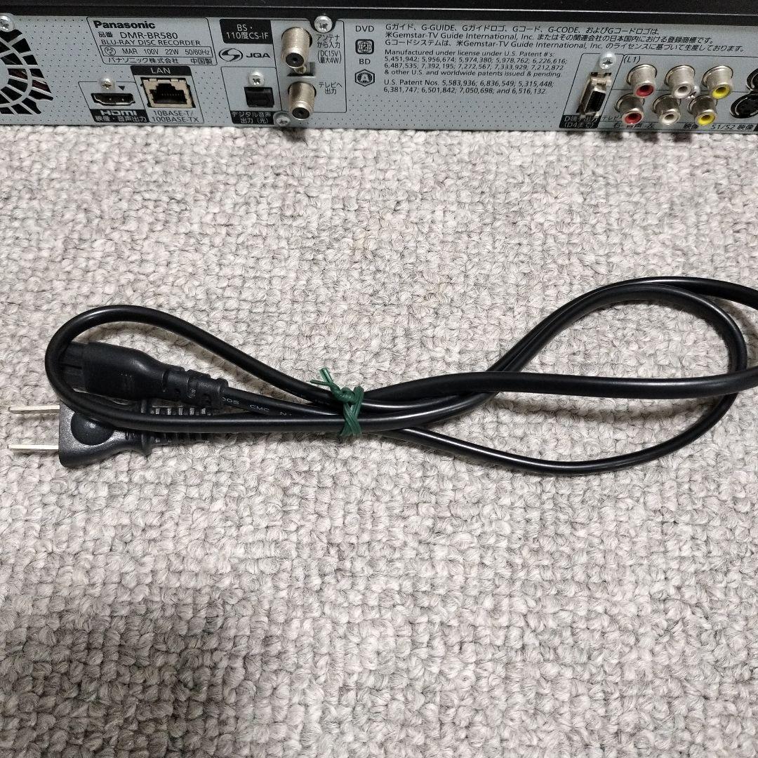 Panasonic DMR-BR580 ブルーレイレコーダー付属品付き