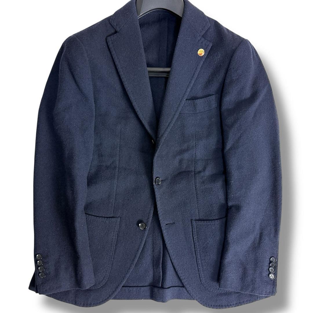 J7235美品 リングヂャケット CREAMWAFFLEツイードジャケット 44