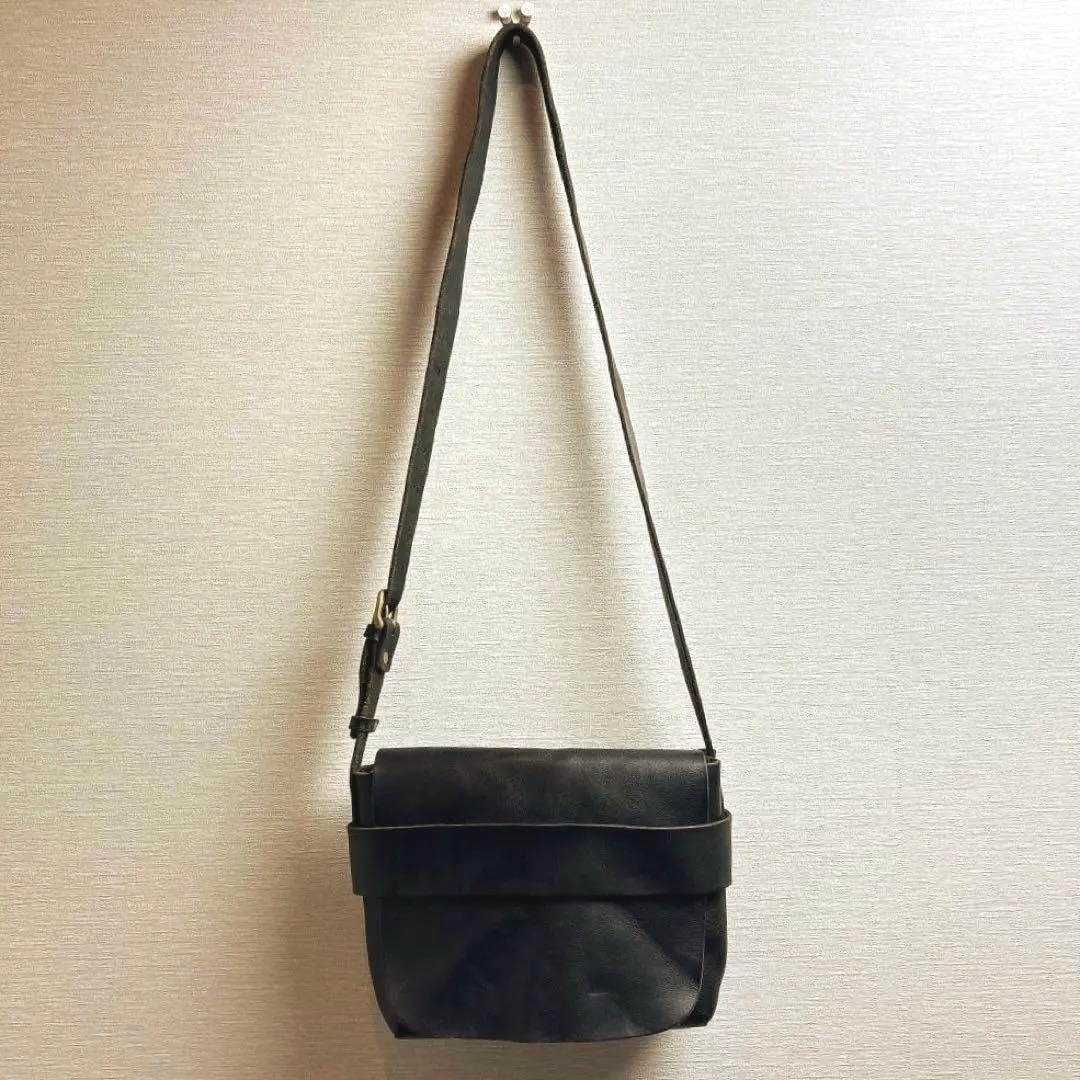 SLOW BEAMS別注 Flap Shoulder Bag 肉厚 本革 スロウ