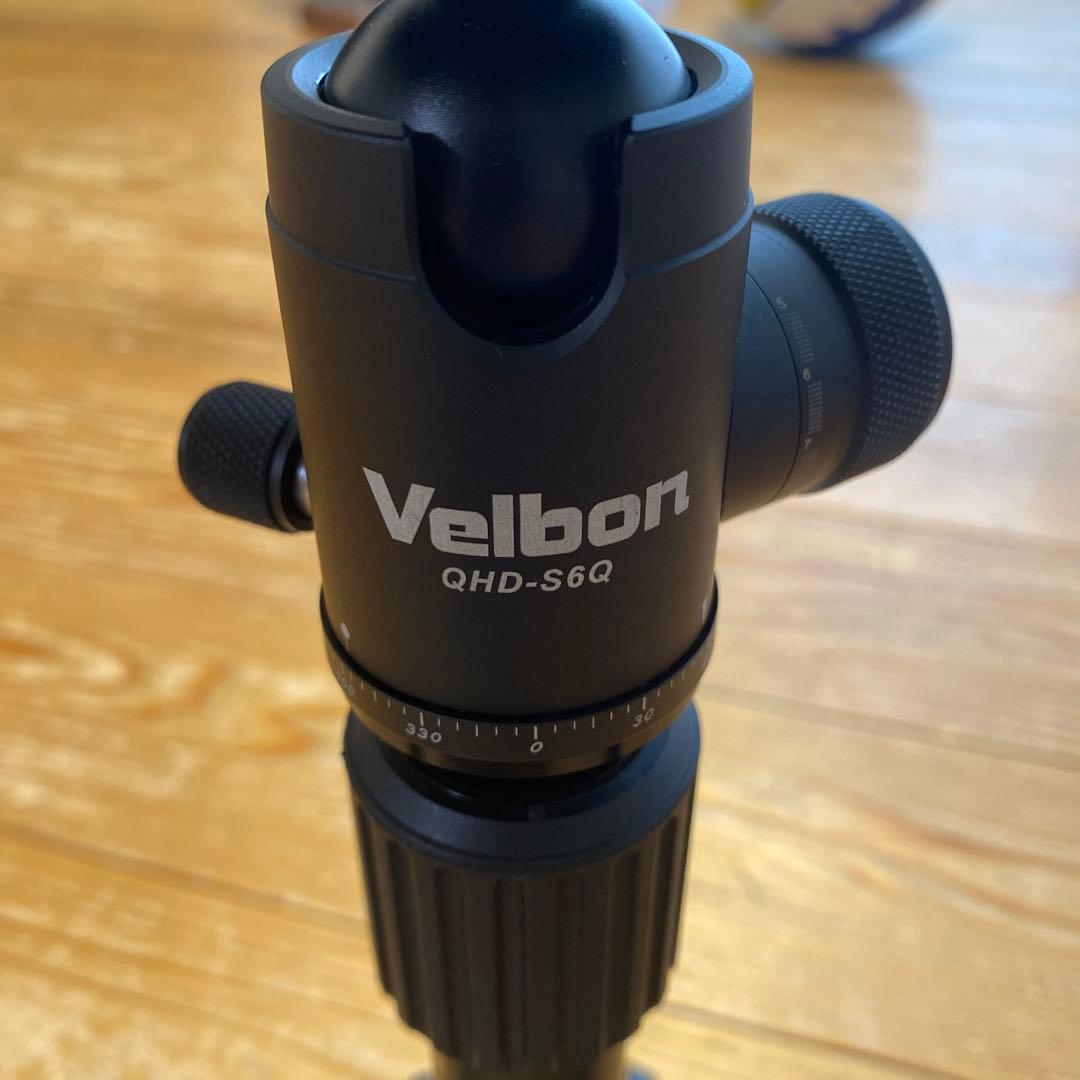 Velbon（ベルボン） 小型トラベル三脚 UT-63／自由雲台：QHD-S6Q