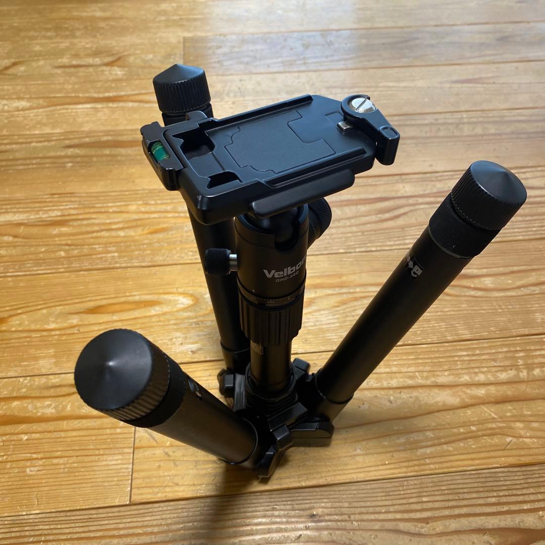 Velbon（ベルボン） 小型トラベル三脚 UT-63／自由雲台：QHD-S6Q