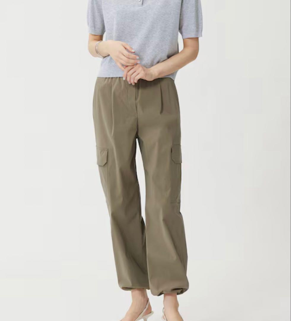 ★PLST ハイストレッチリネンカーゴパンツレディースMサイズ新品★