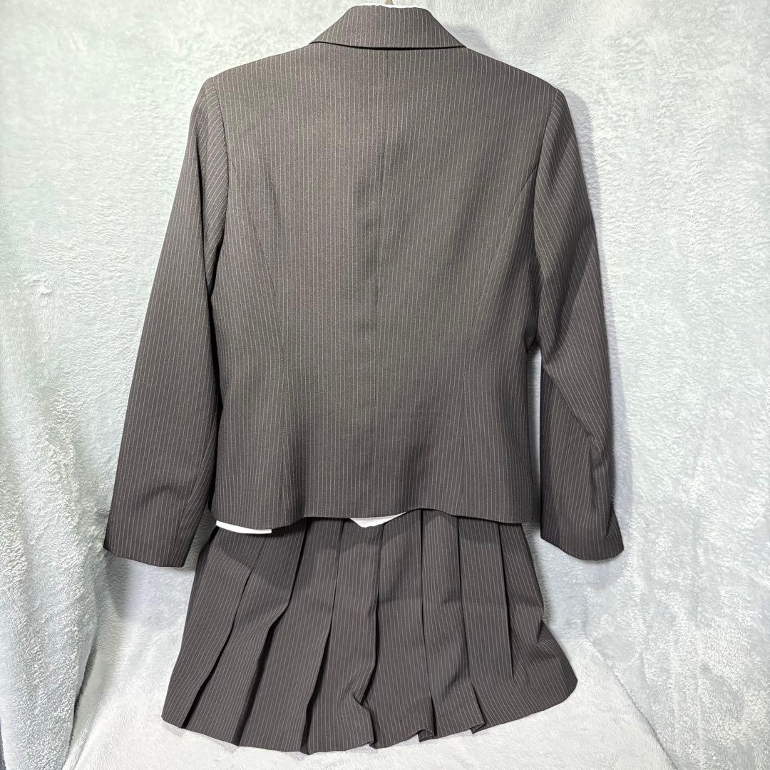 極美品✨デコラピンキーズ　卒服　170A 女の子　黒 ストライプ　５点セット