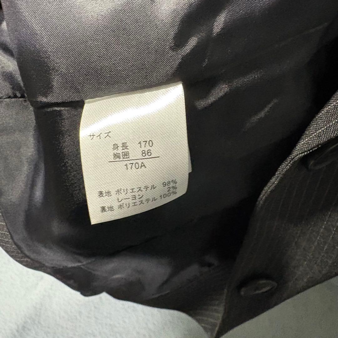 極美品✨デコラピンキーズ　卒服　170A 女の子　黒 ストライプ　５点セット