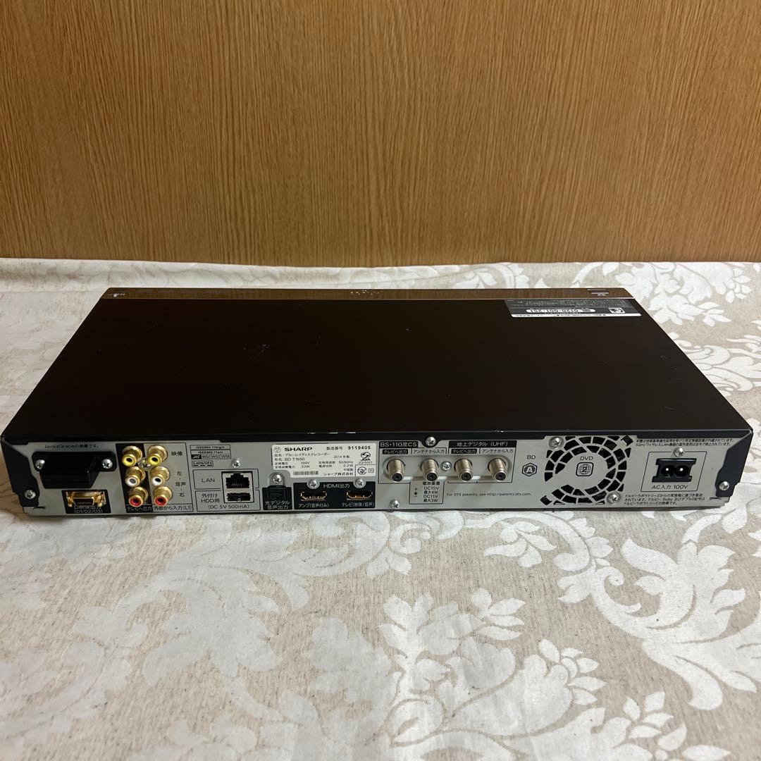 SHARP AQUOS BD-T1650 ブルーレイレコーダー