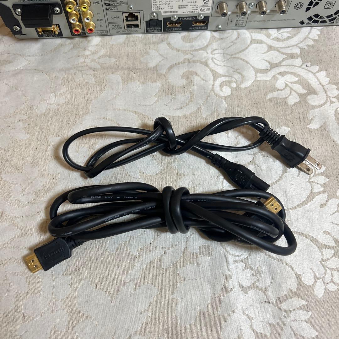 SHARP AQUOS BD-T1650 ブルーレイレコーダー