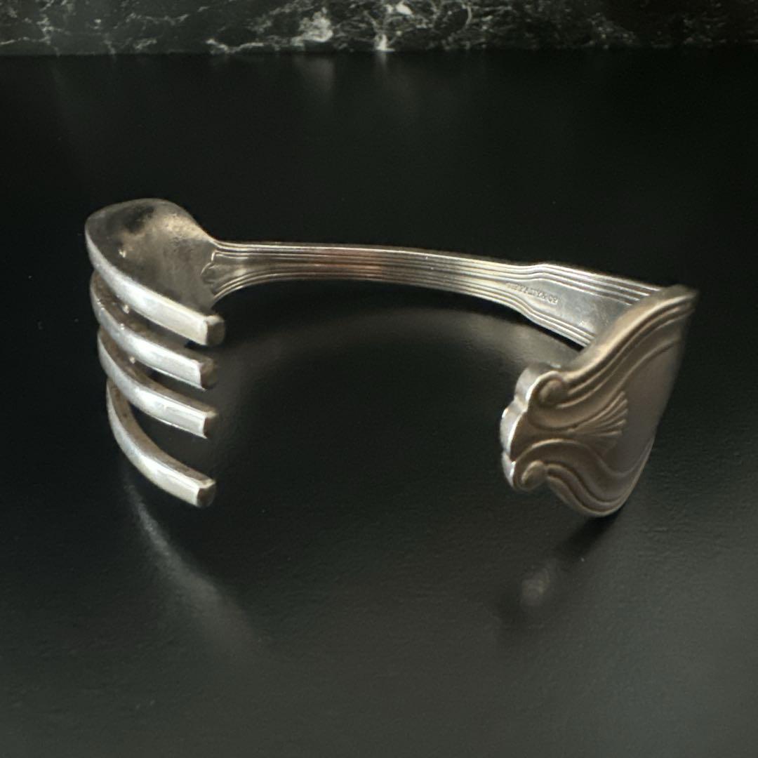 廃盤　オールド　ティファニー バングル　ブレス　フォーク　シルバー　カトラリー