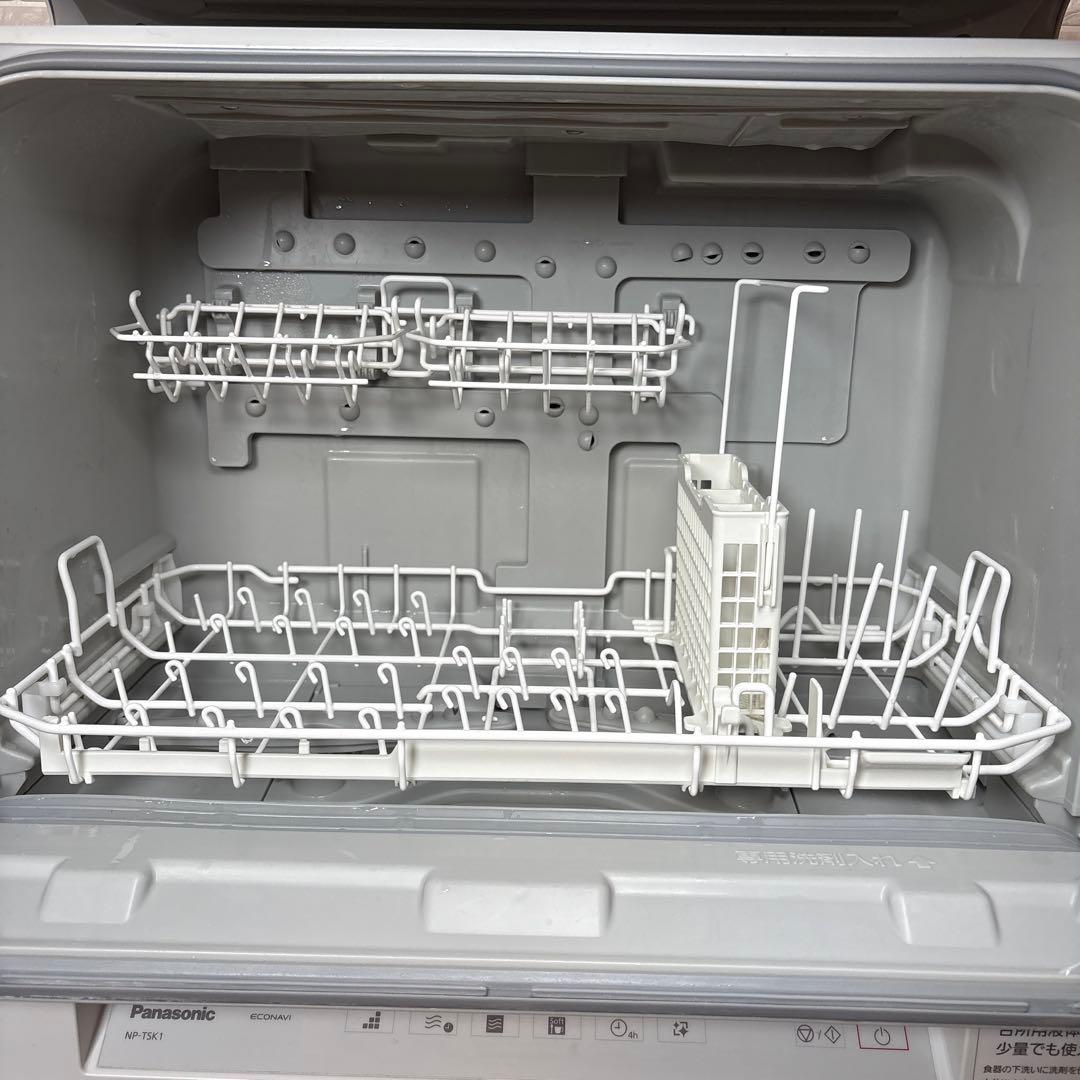 【専用】台座付き 食洗機 Panasonic NP-TSK1-W＆分岐栓