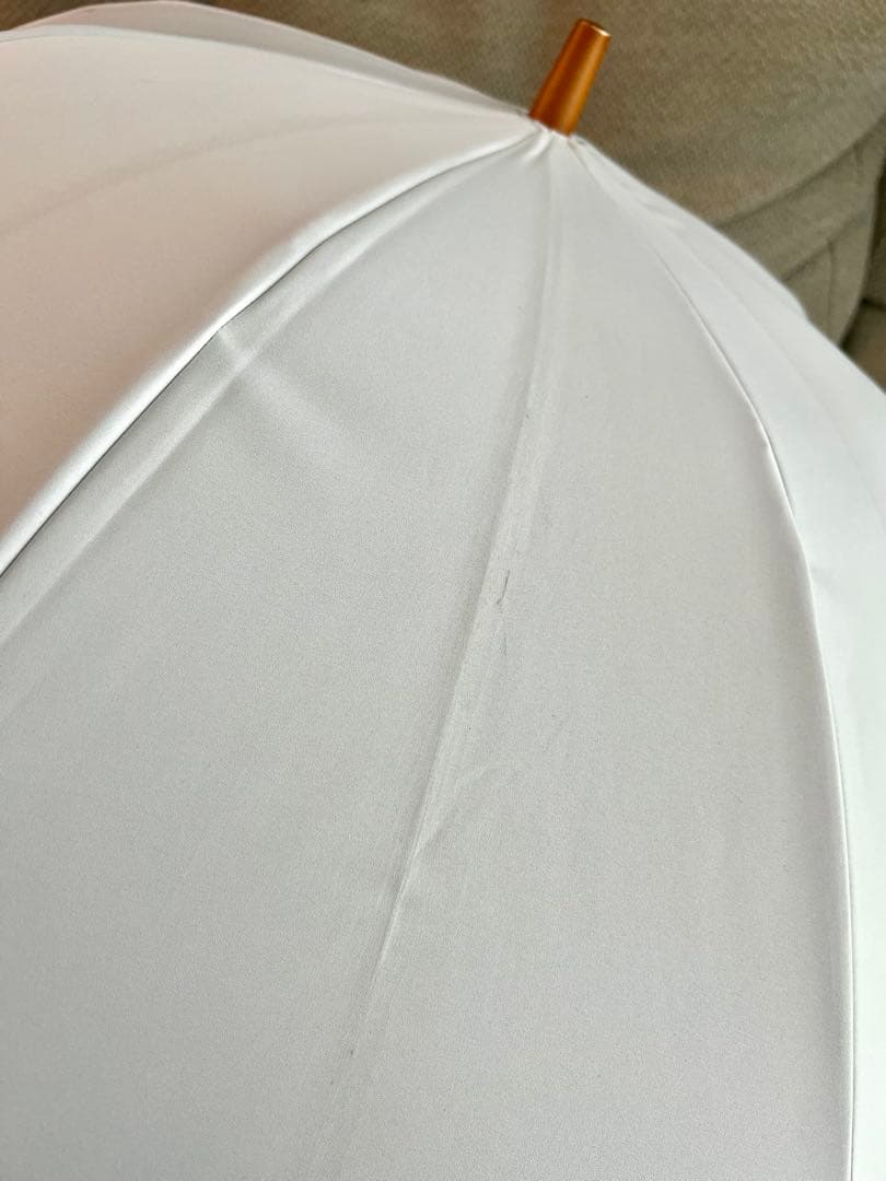 サンバリア100 長傘 無地 ホワイト