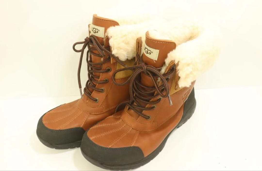 UGG スノーブーツ 29 UGG BUTTE BOOTS ブラウン×ブラック