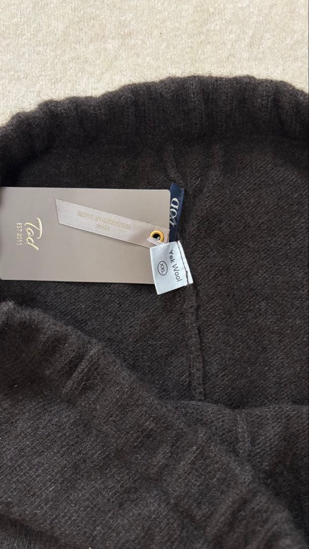 訳あり！ヤクウールレギンス ヤク100％ XXLサイズ モンゴル産 スパッツ