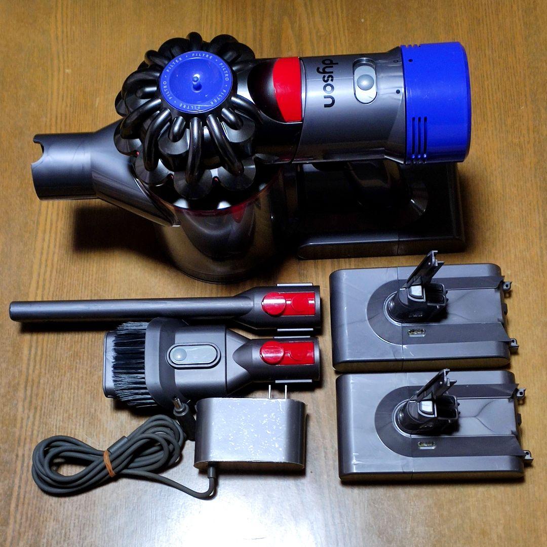 ダイソン V8SV10 掃除機 分解清掃済み 動作品 純正バッテリー３つセット