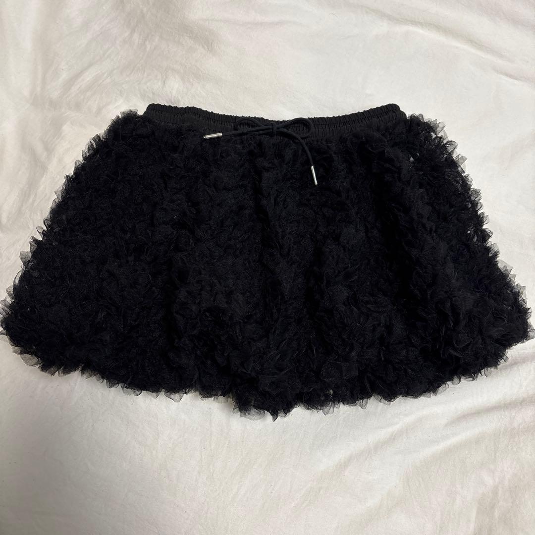 POPPY チュールバルーン ミニスカート 黒 あさぎーにょ 完売品 ポピー