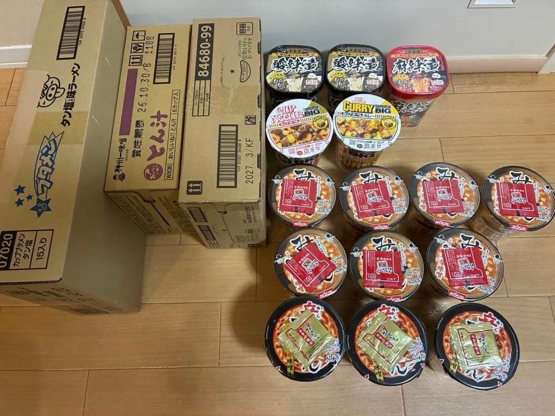 34個＊辛みそきんラーメン3個みそきん飯7個ブタメンタン塩15個他9個