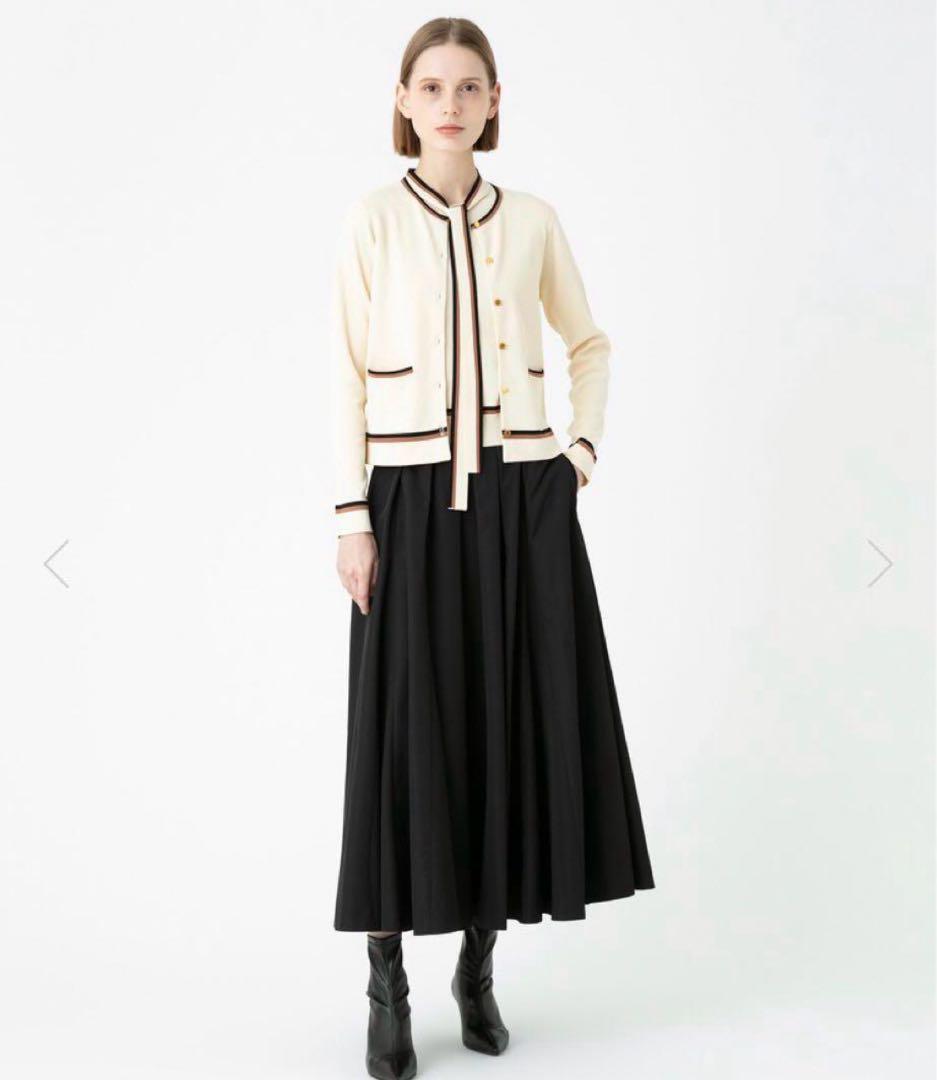 ルルウィルビー トリコカラーカーディガン&ボウプルオーバー　アルアバイル