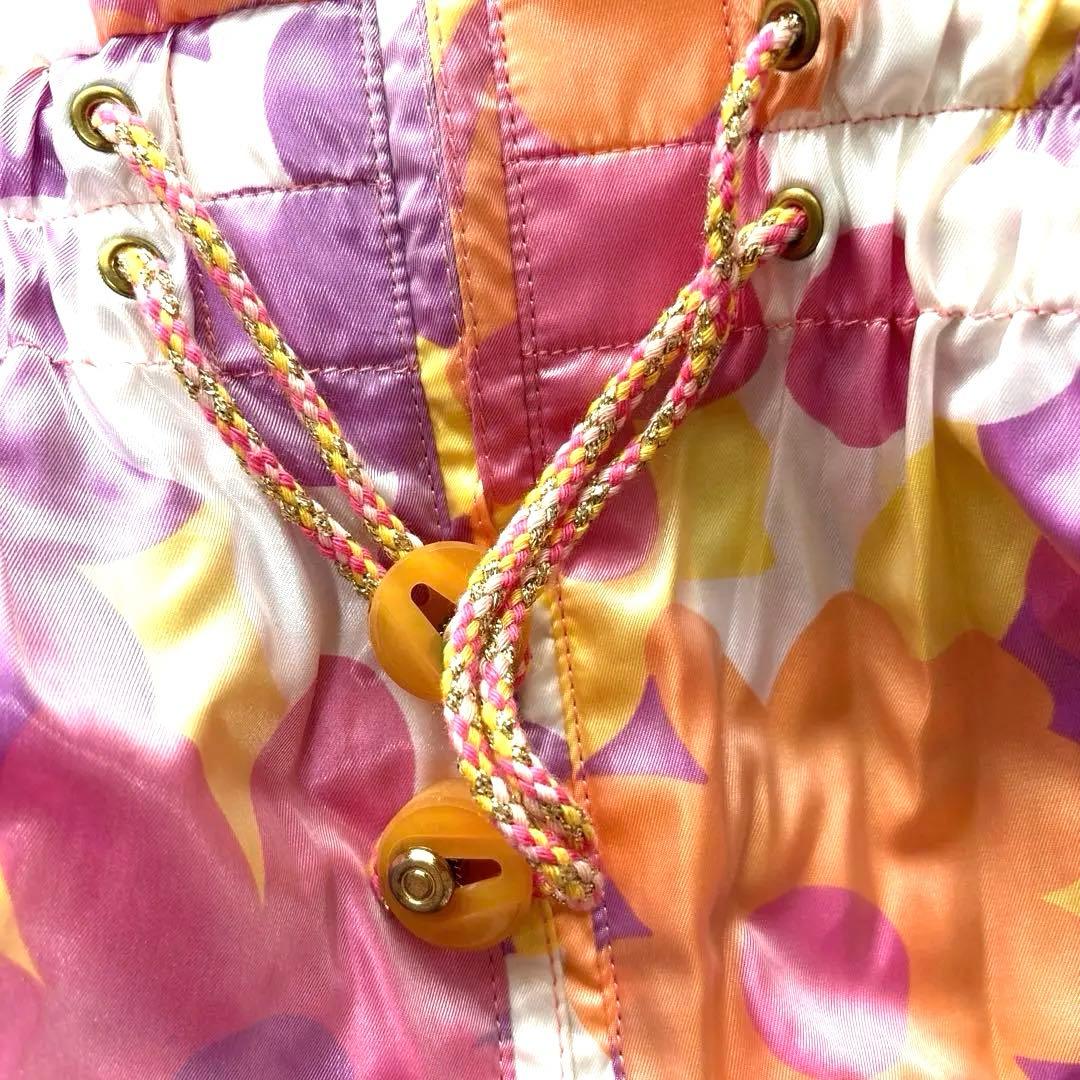 DWSSCENTEフラワープリントファーフードスキーウェアスノボウェアデサントL