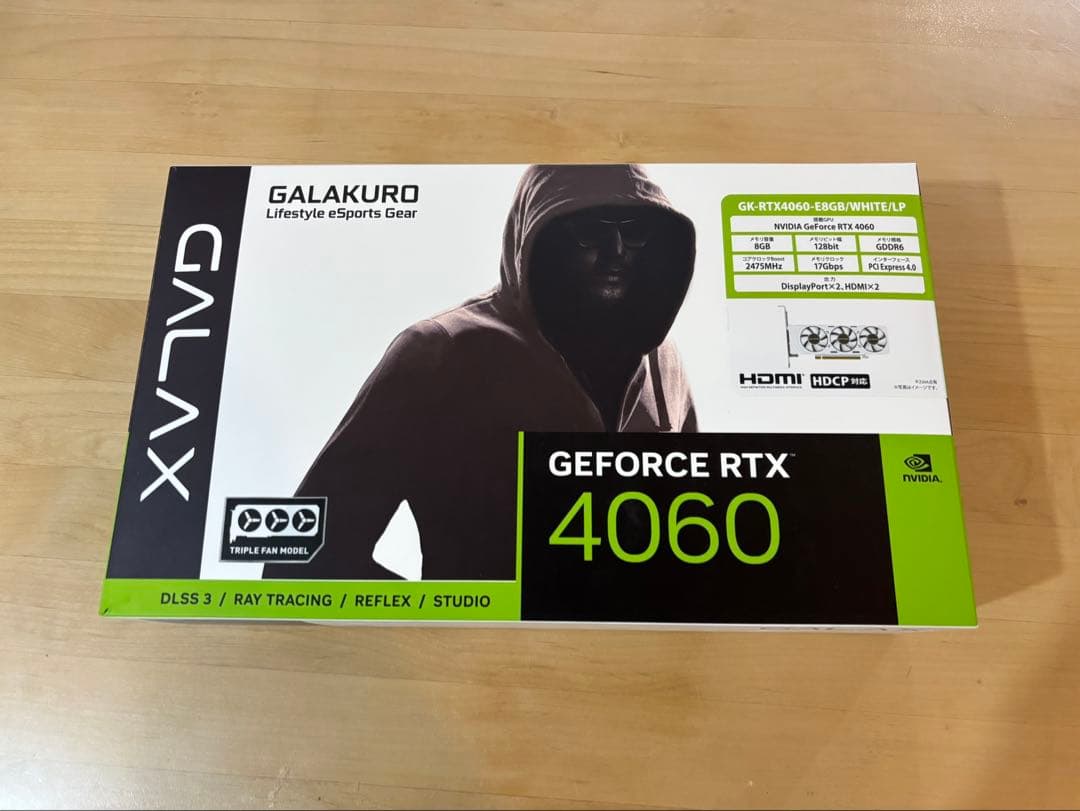 玄人志向 NVIDIA GeForce RTX4060搭載 ロープロファイル対応
