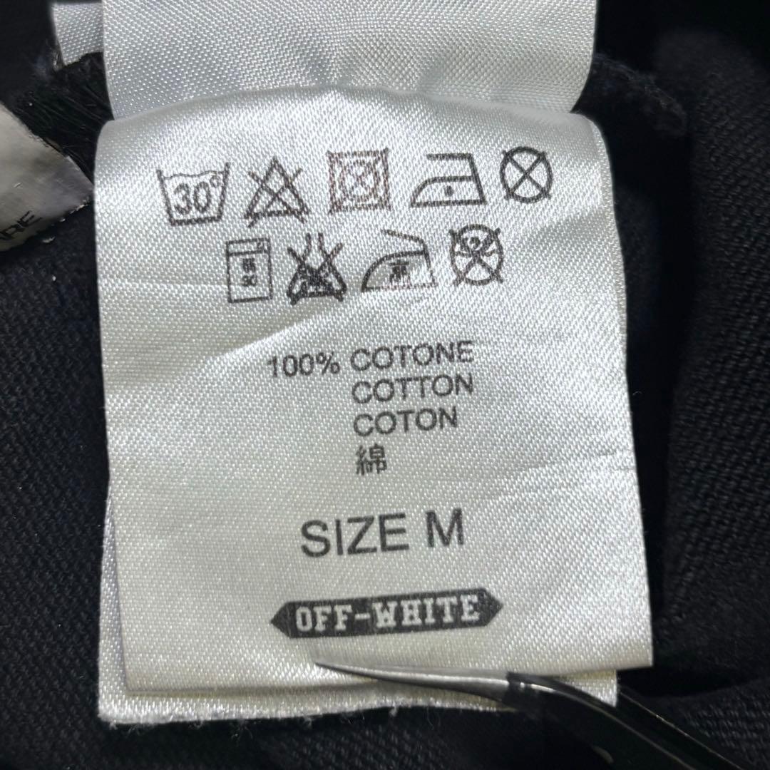 OFF-WHITE デニムシャツ バックプリント WHITEロゴ Mサイズ