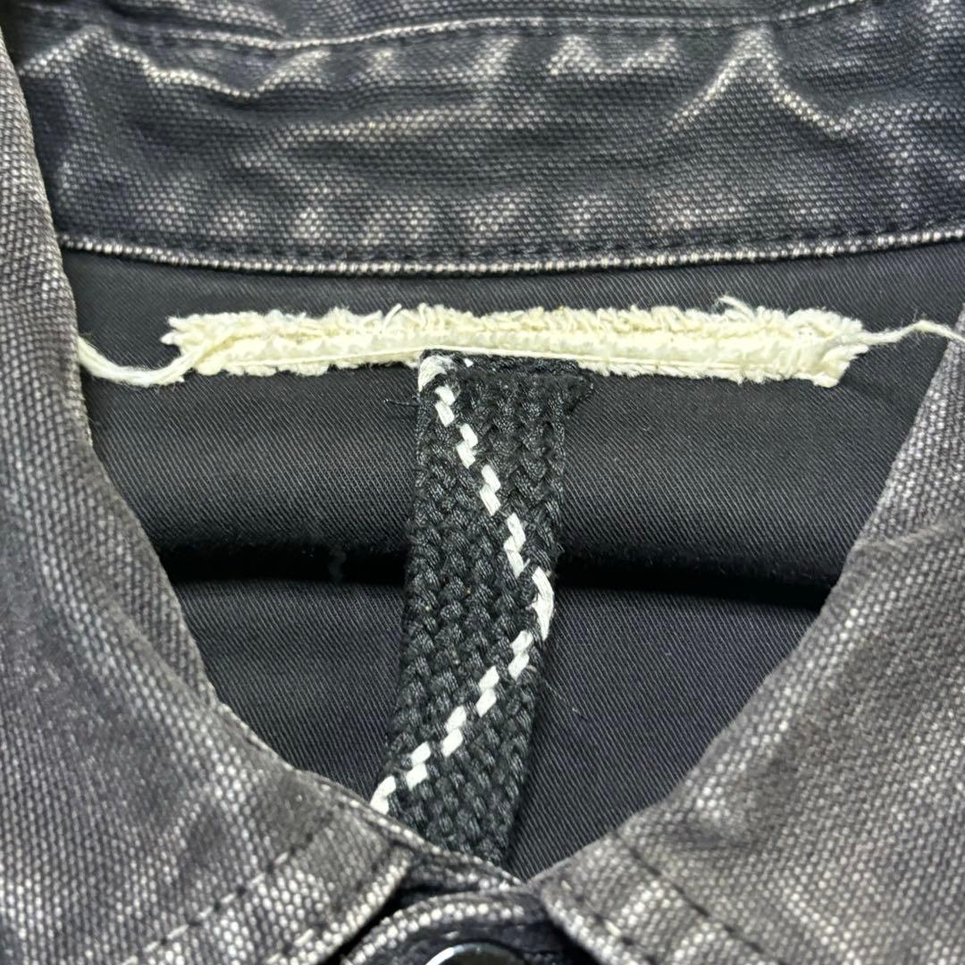 OFF-WHITE デニムシャツ バックプリント WHITEロゴ Mサイズ