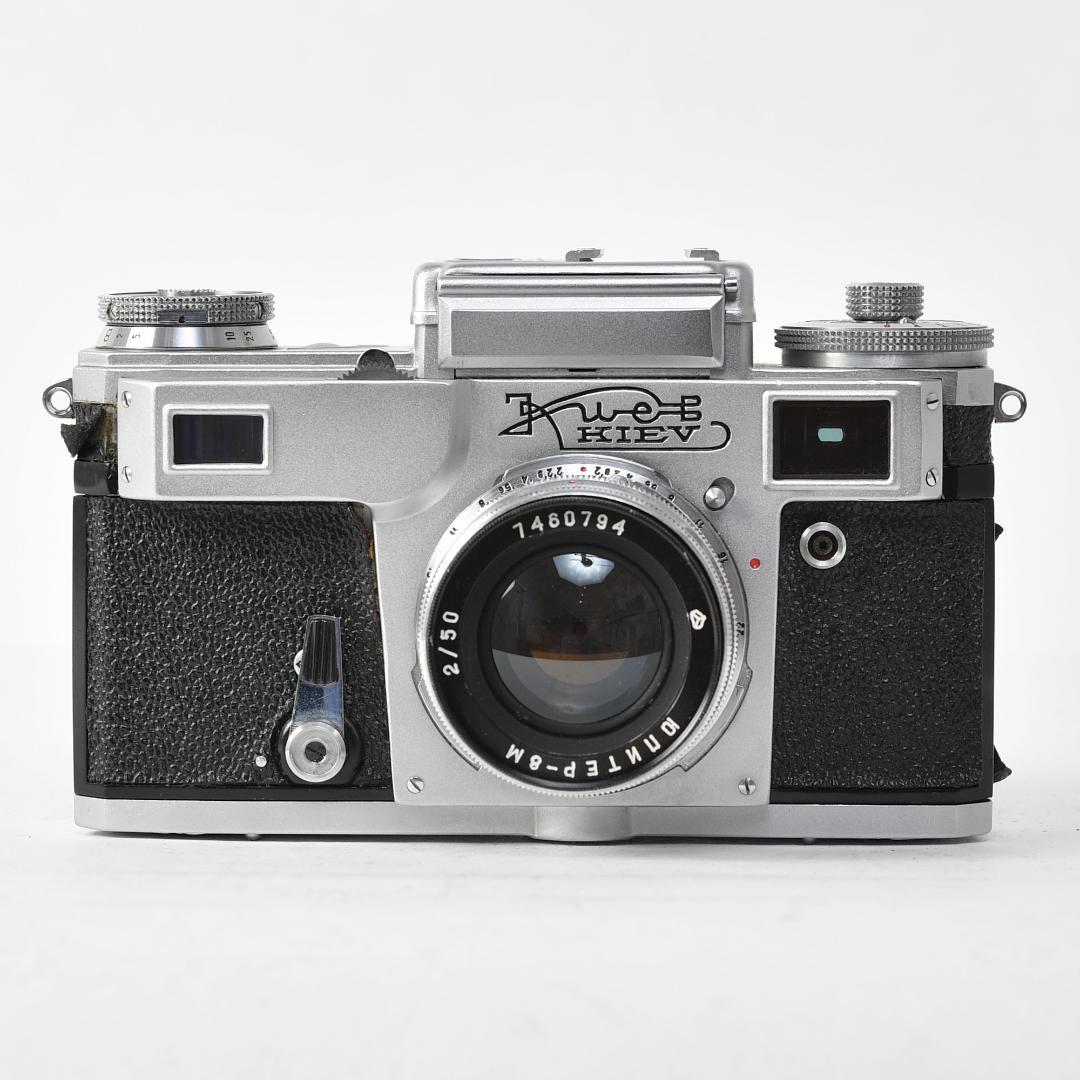 レンジファインダー フィルムカメラ キエフ4 ジュピター50mm付属【良品】