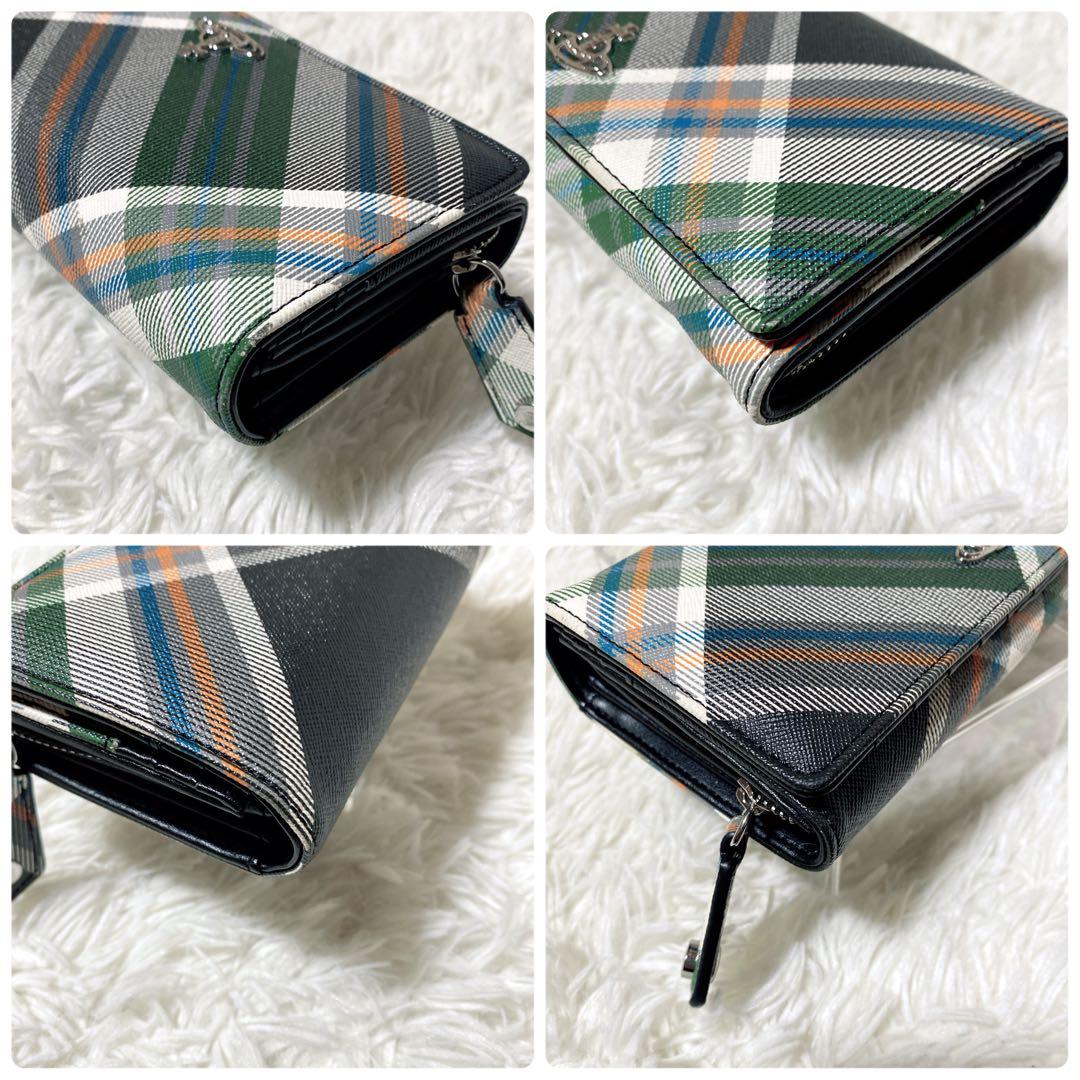 未使用級✨Vivienne Westwood DERBY 長財布タータングリーン