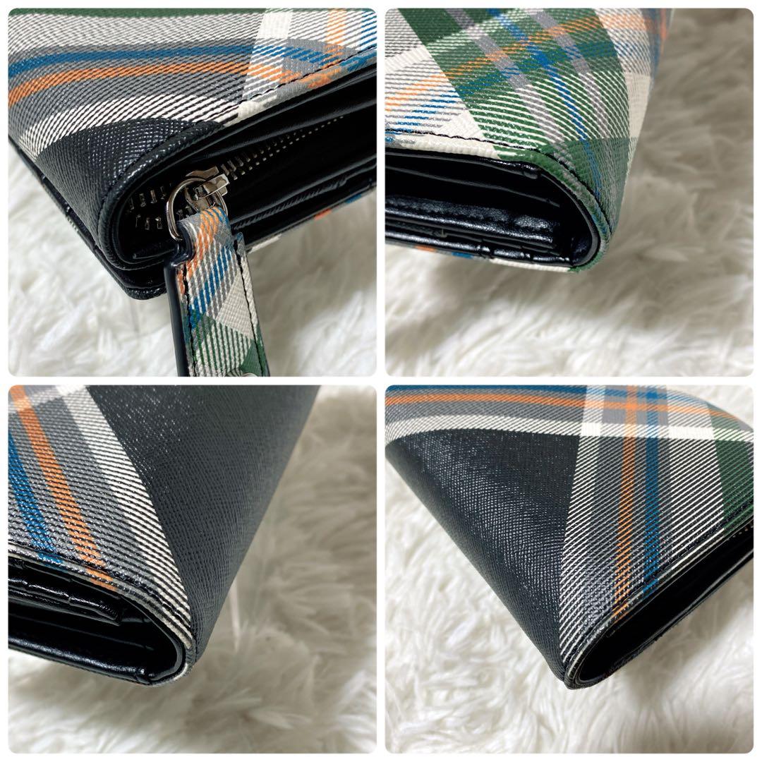 未使用級✨Vivienne Westwood DERBY 長財布タータングリーン