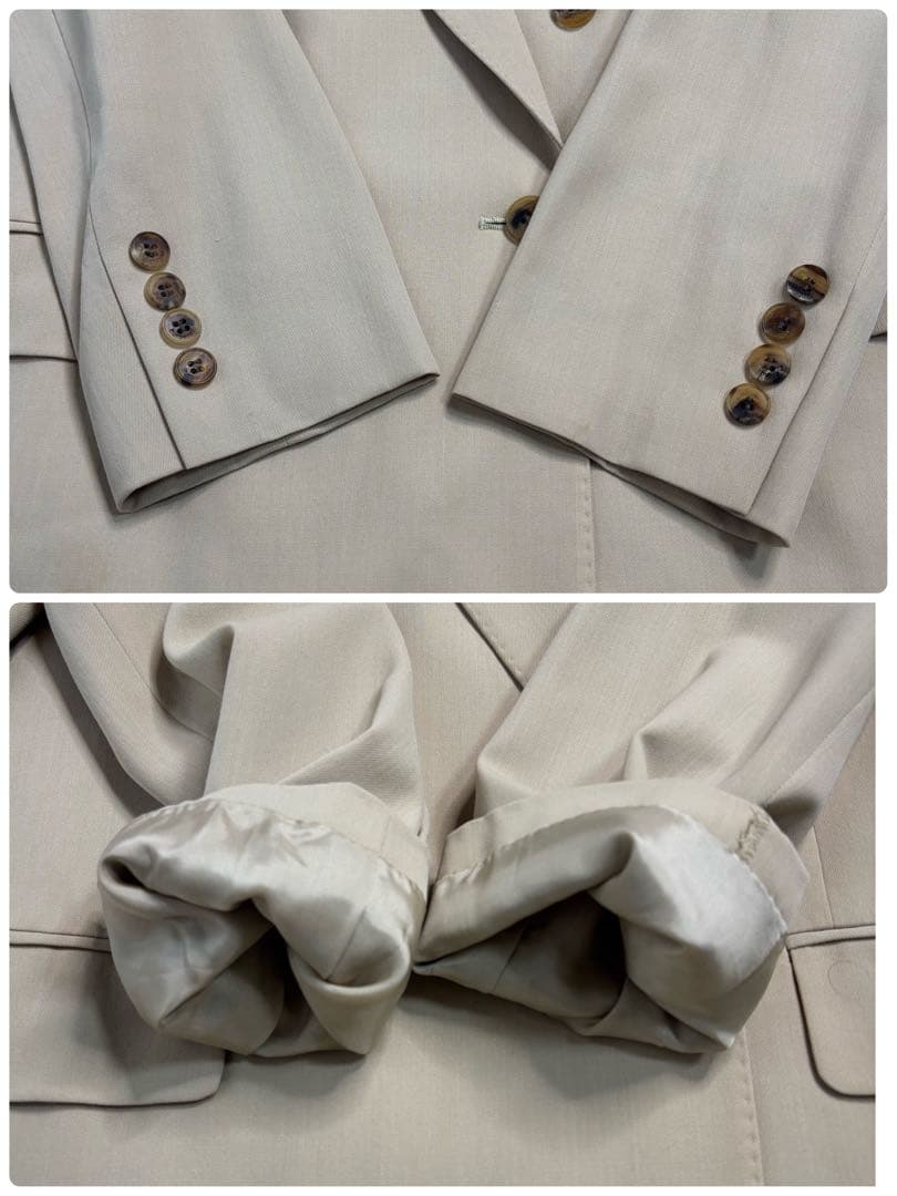 Y2K Burberry's ダブルブレストジャケット 大きいサイズ ベージュ