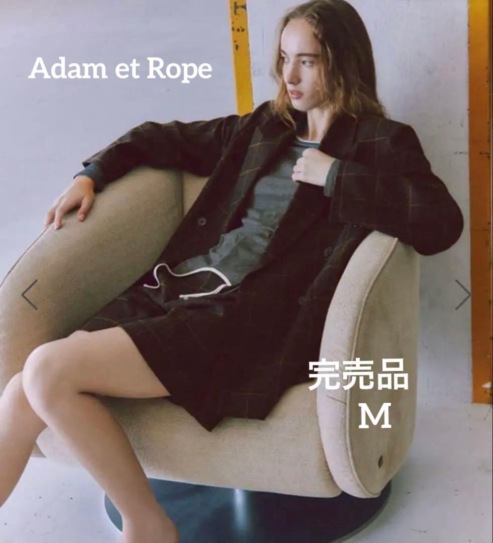 《完売》【ADAM ET ROPE'】ダブルブレストツイード＆チェックジャケット