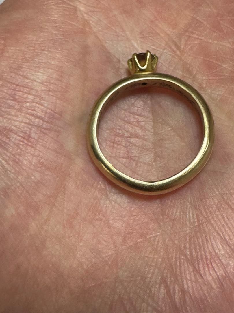 GOLD 金　14k ゴールドリング　アンダリュサイト　ジュエリーリング