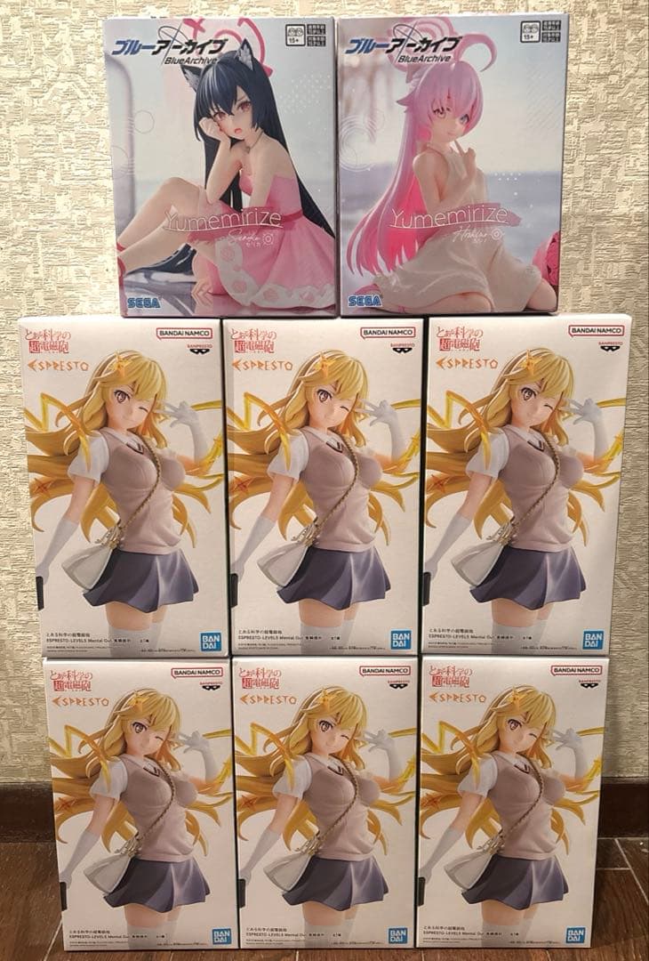 新作美少女プライズフィギュア8個 とある ブルーアーカイブ