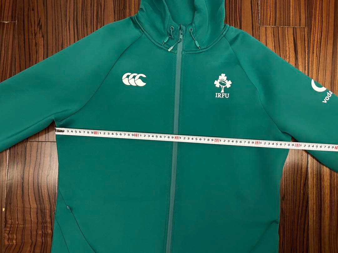 Canterbury ラグビー　アイルランド代表　選手用　フルジップパーカー　L