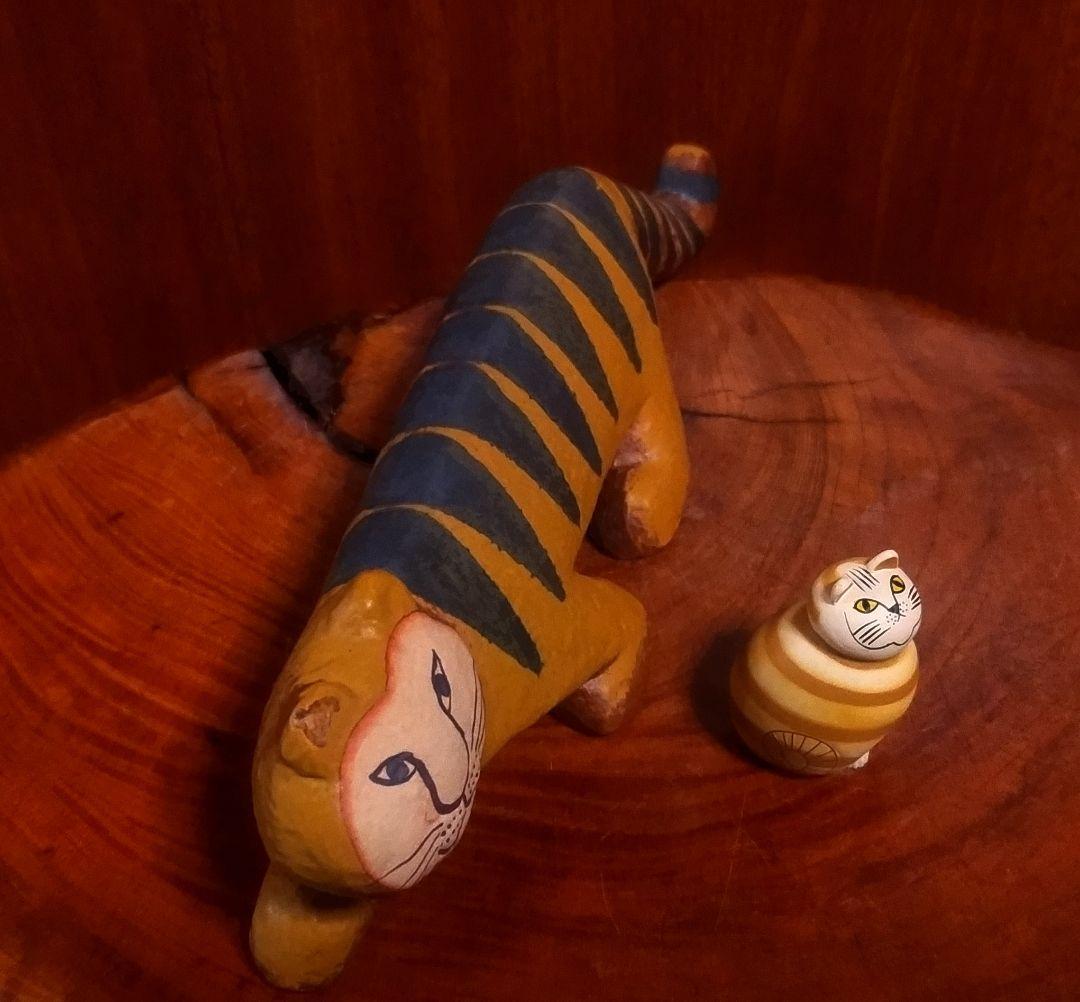 リサラーソン タイガー＆ミアガチャ 新品 北欧 美品