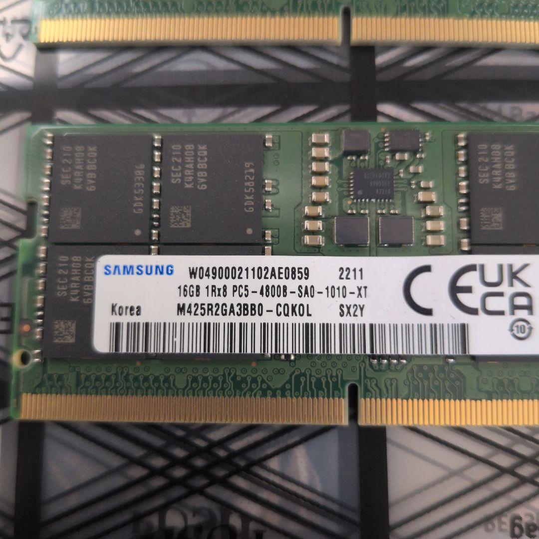 Alienware m15 R7純正 DDR5 16GB×2 32GB