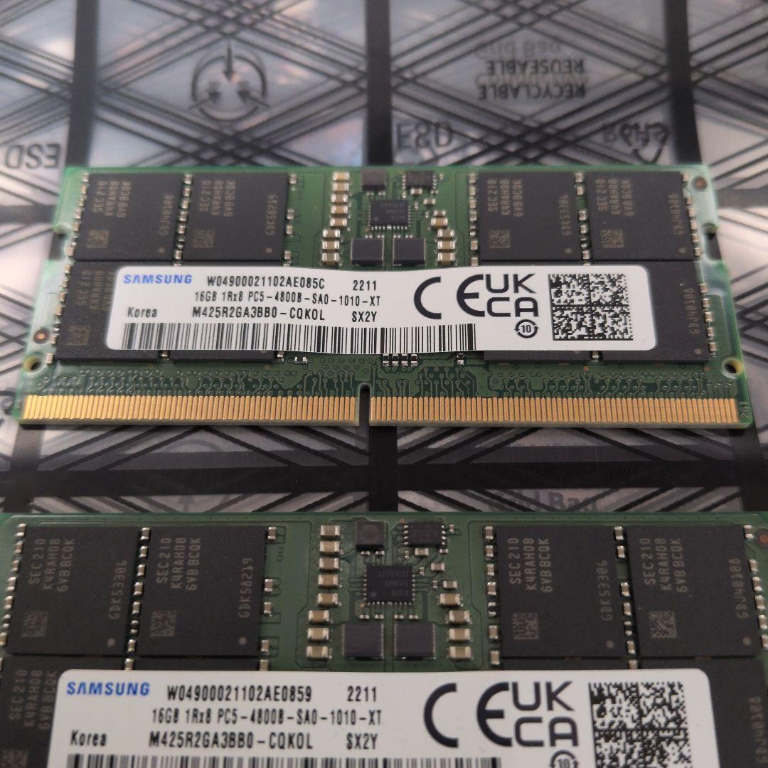 Alienware m15 R7純正 DDR5 16GB×2 32GB