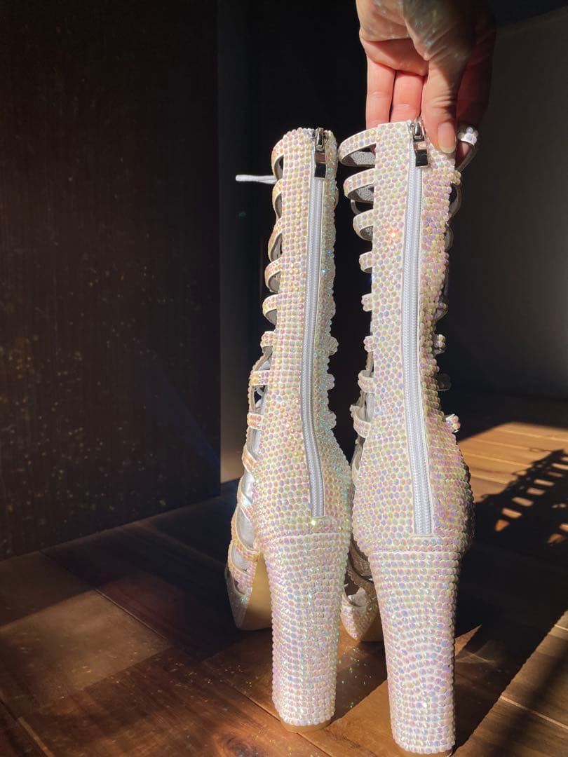 ラメ入りハンドメイド・サンバ用サンダル