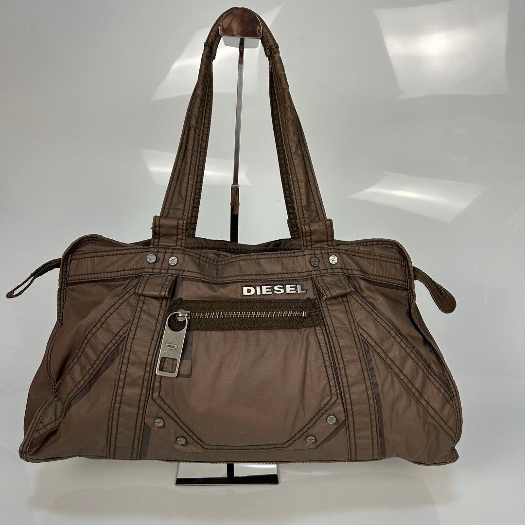 ディーゼル　DIESEL　トートバッグ　アーカイブ　Y2K　00s　メタルロゴ