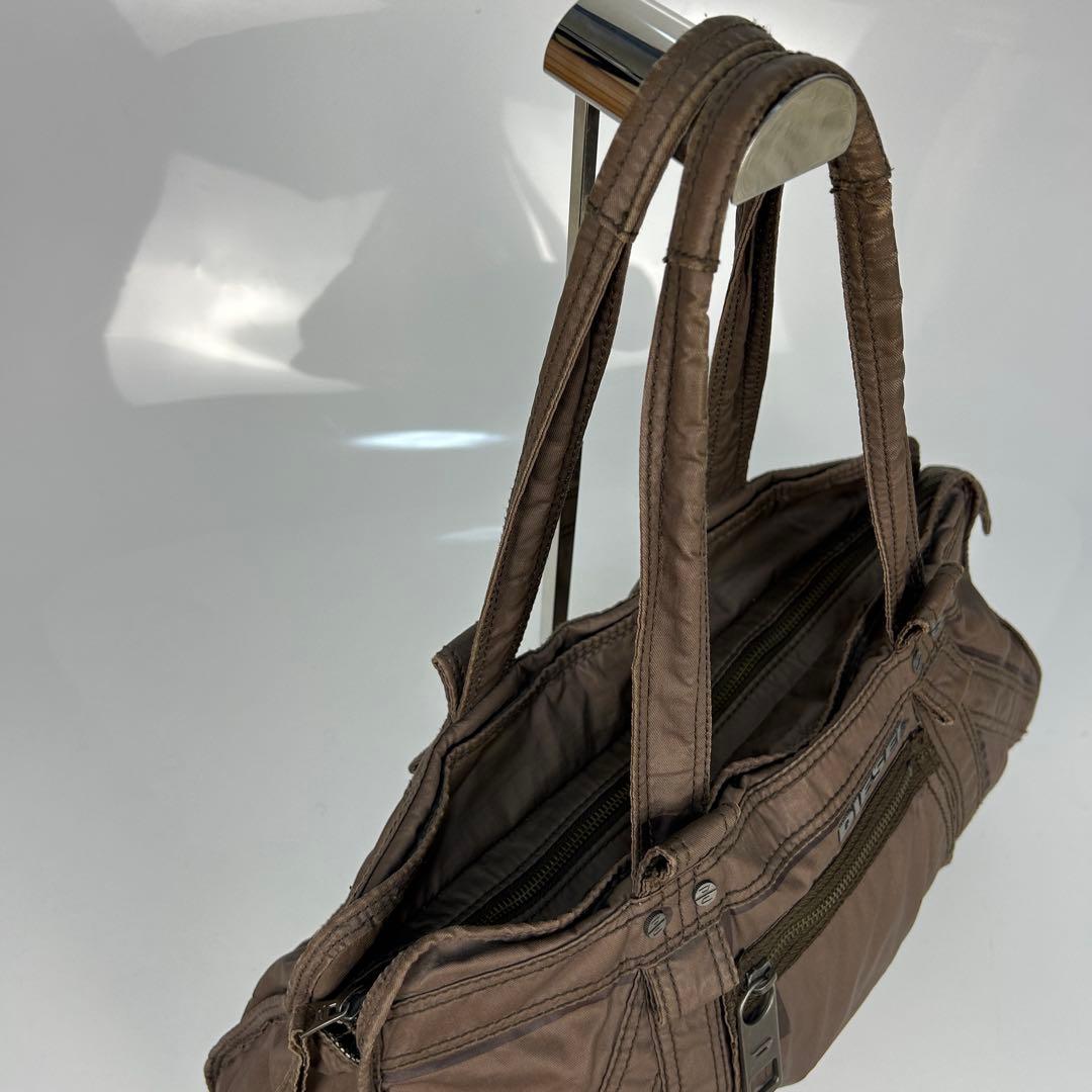 ディーゼル　DIESEL　トートバッグ　アーカイブ　Y2K　00s　メタルロゴ