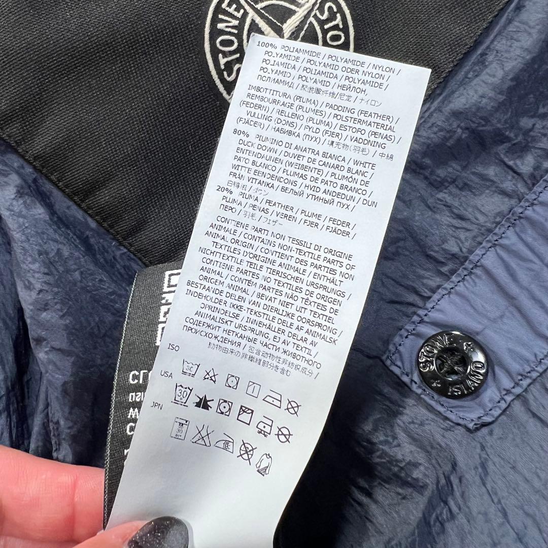 ストーンアイランド　ダウンベスト　ネイビー　S